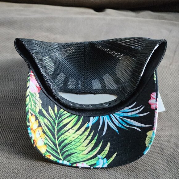 NWT Snap On Tropical Trucker Brimmed Adjustable Hat One Size - Picture 11 of 13